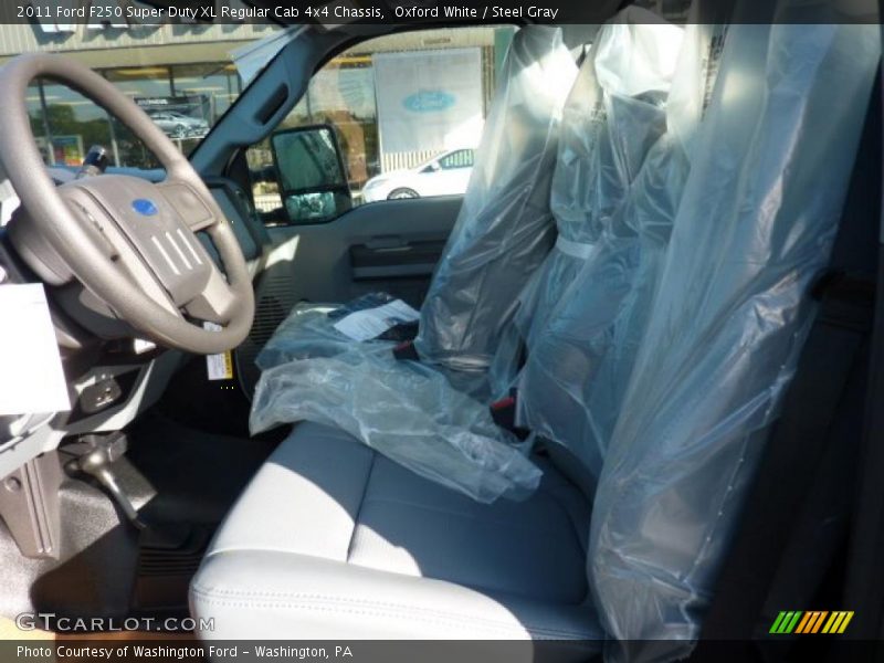 Oxford White / Steel Gray 2011 Ford F250 Super Duty XL Regular Cab 4x4 Chassis