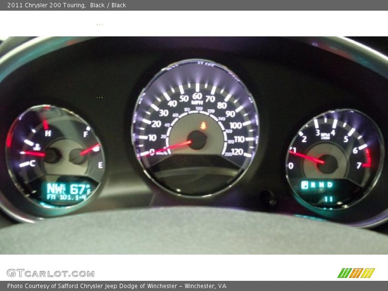 Black / Black 2011 Chrysler 200 Touring