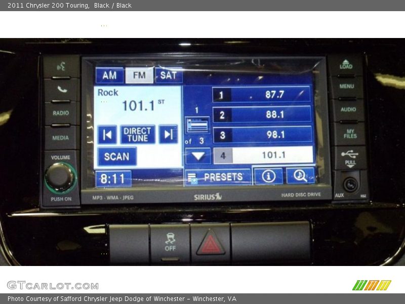 Black / Black 2011 Chrysler 200 Touring