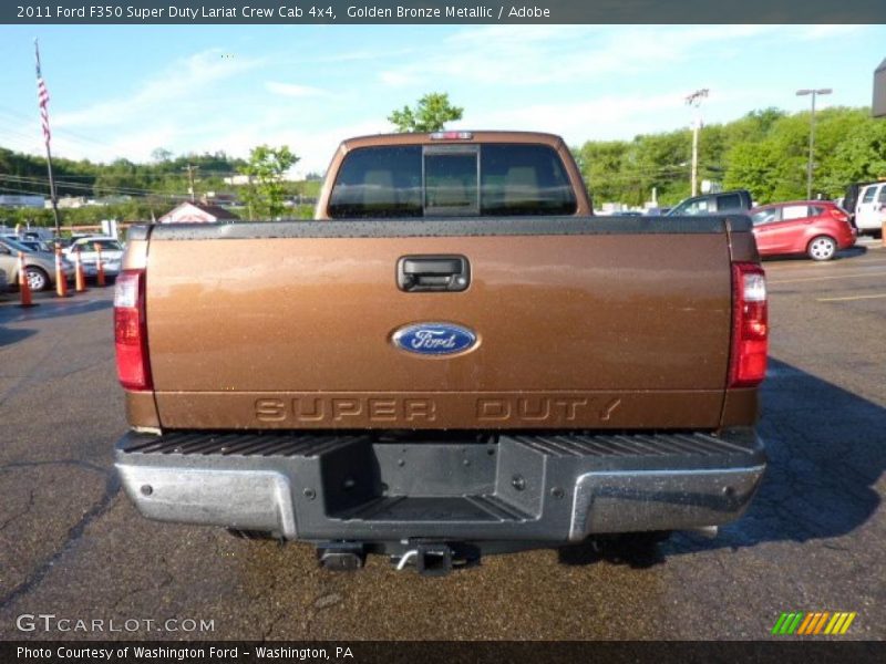 Golden Bronze Metallic / Adobe 2011 Ford F350 Super Duty Lariat Crew Cab 4x4