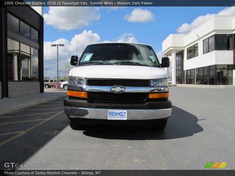 Summit White / Medium Dark Pewter 2005 Chevrolet Express 1500 LS Passenger Van