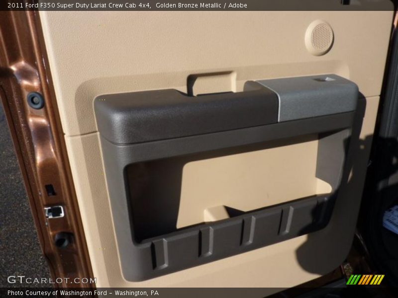 Golden Bronze Metallic / Adobe 2011 Ford F350 Super Duty Lariat Crew Cab 4x4