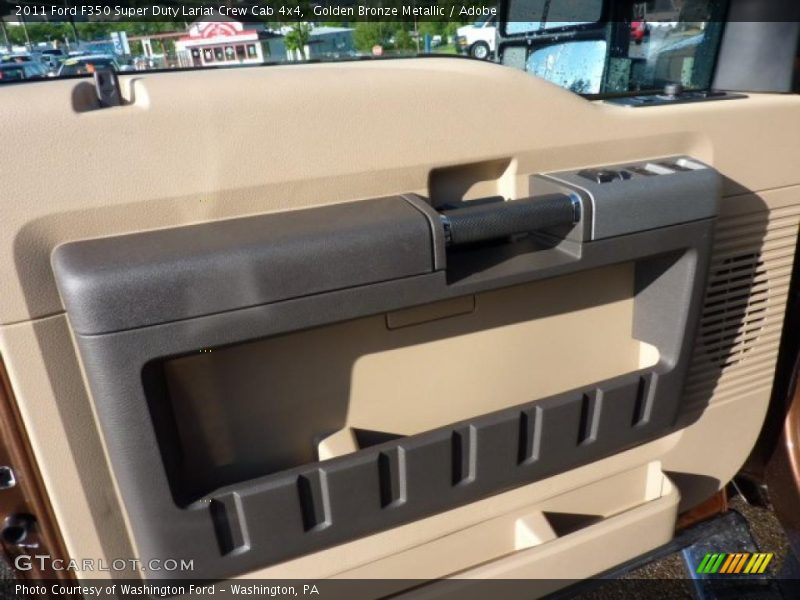 Golden Bronze Metallic / Adobe 2011 Ford F350 Super Duty Lariat Crew Cab 4x4