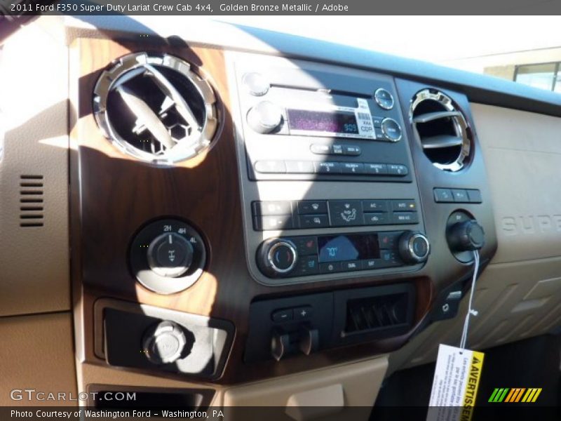 Golden Bronze Metallic / Adobe 2011 Ford F350 Super Duty Lariat Crew Cab 4x4