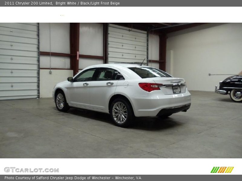 Bright White / Black/Light Frost Beige 2011 Chrysler 200 Limited
