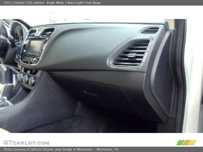 Bright White / Black/Light Frost Beige 2011 Chrysler 200 Limited