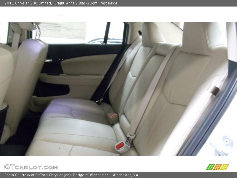 Bright White / Black/Light Frost Beige 2011 Chrysler 200 Limited