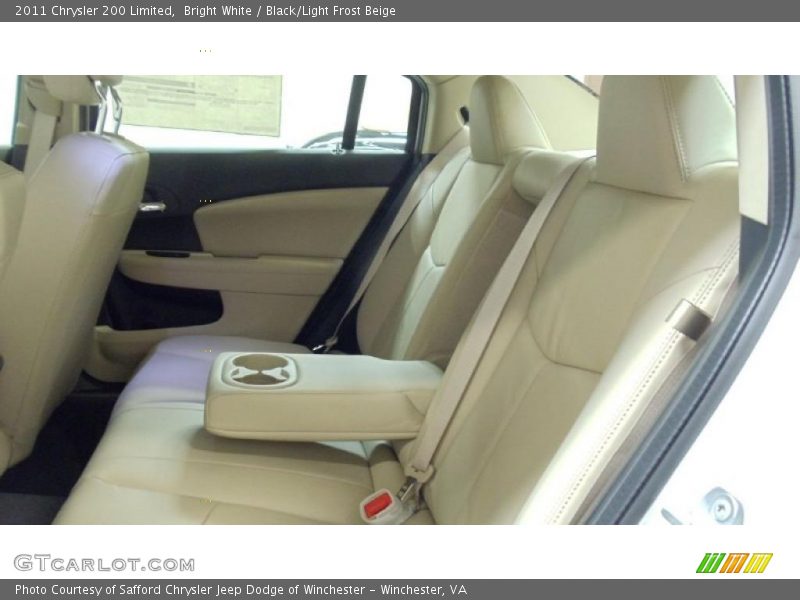 Bright White / Black/Light Frost Beige 2011 Chrysler 200 Limited