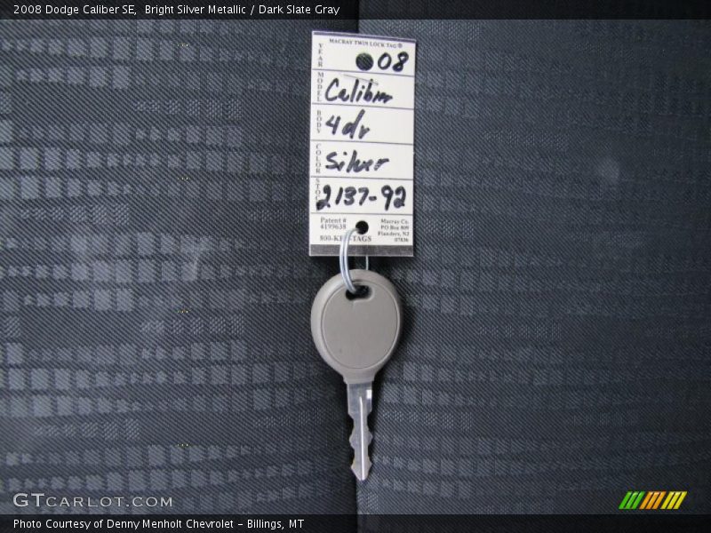 Bright Silver Metallic / Dark Slate Gray 2008 Dodge Caliber SE