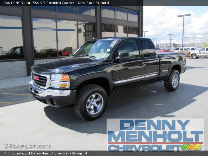 Onyx Black / Neutral 2004 GMC Sierra 1500 SLT Extended Cab 4x4