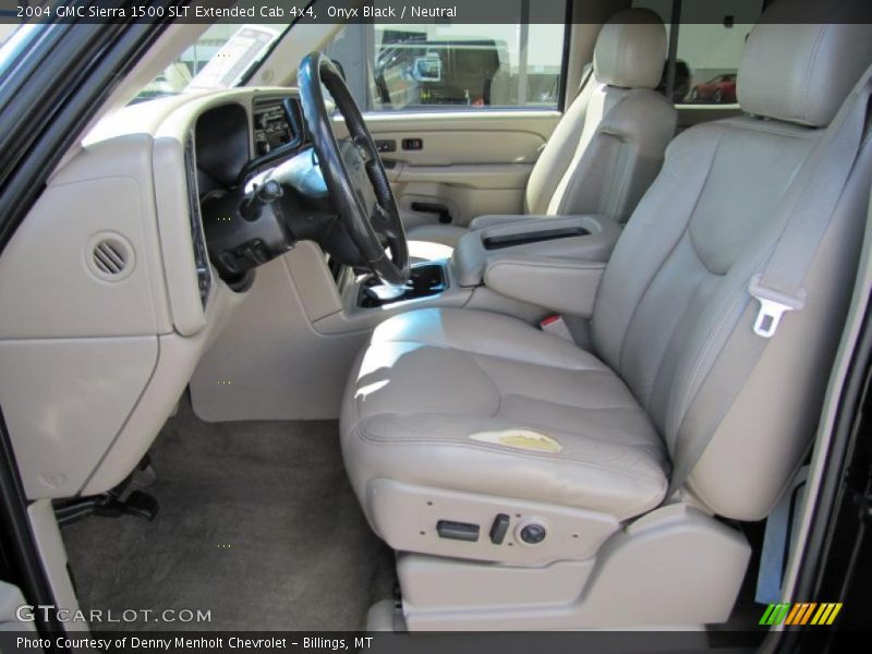  2004 Sierra 1500 SLT Extended Cab 4x4 Neutral Interior