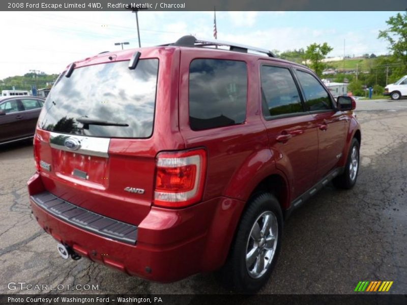 Redfire Metallic / Charcoal 2008 Ford Escape Limited 4WD