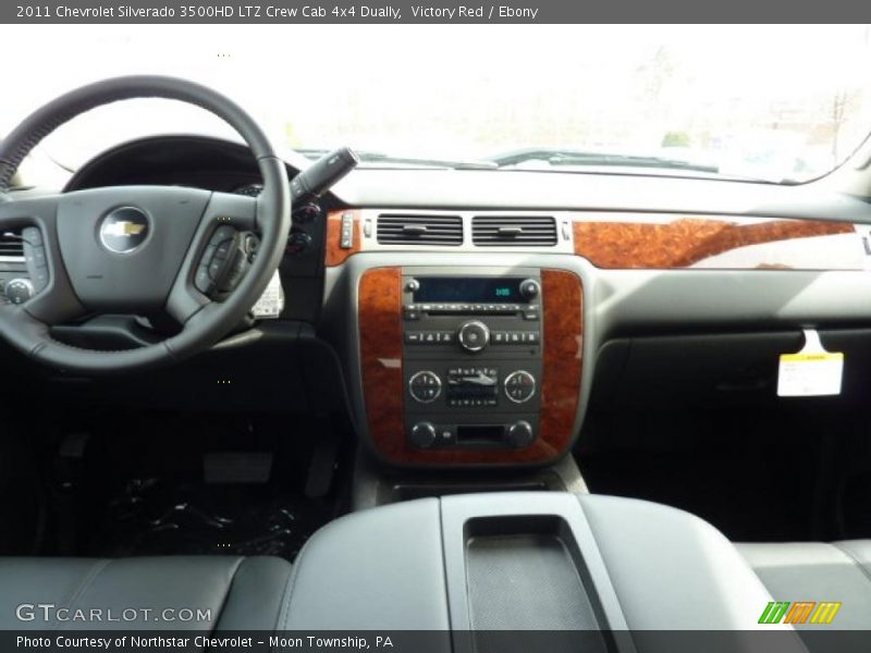 Victory Red / Ebony 2011 Chevrolet Silverado 3500HD LTZ Crew Cab 4x4 Dually