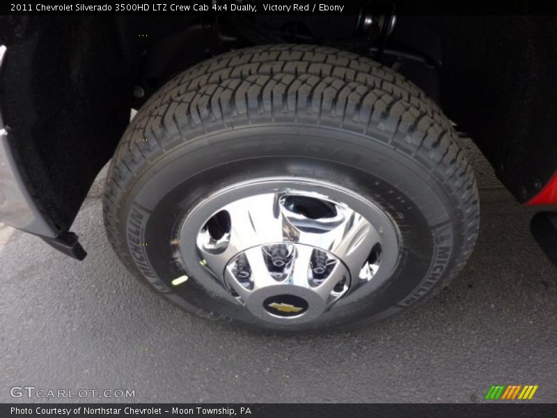 Victory Red / Ebony 2011 Chevrolet Silverado 3500HD LTZ Crew Cab 4x4 Dually