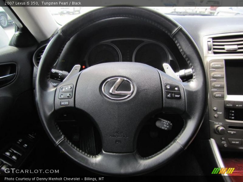 Tungsten Pearl / Black 2007 Lexus IS 350