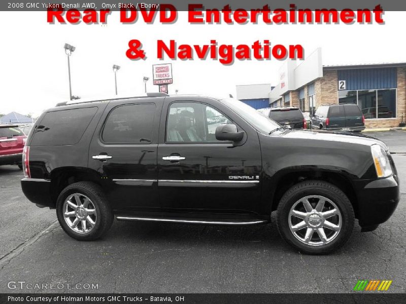 Onyx Black / Ebony 2008 GMC Yukon Denali AWD