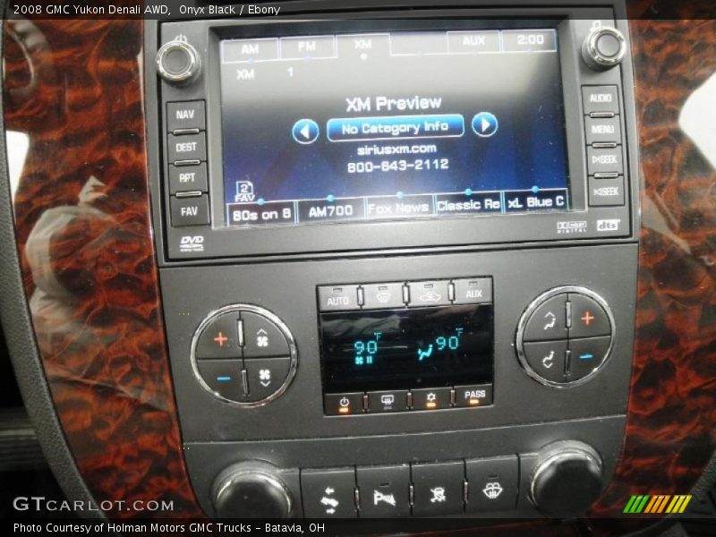 Onyx Black / Ebony 2008 GMC Yukon Denali AWD
