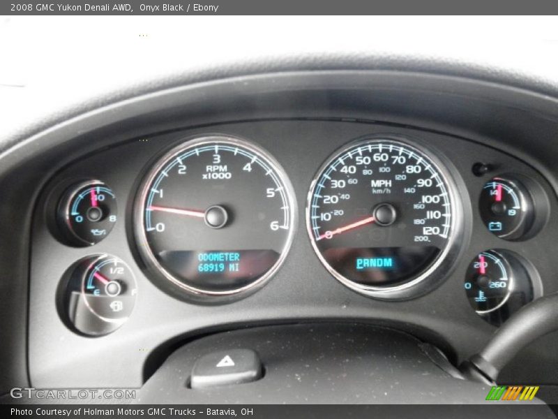 Onyx Black / Ebony 2008 GMC Yukon Denali AWD