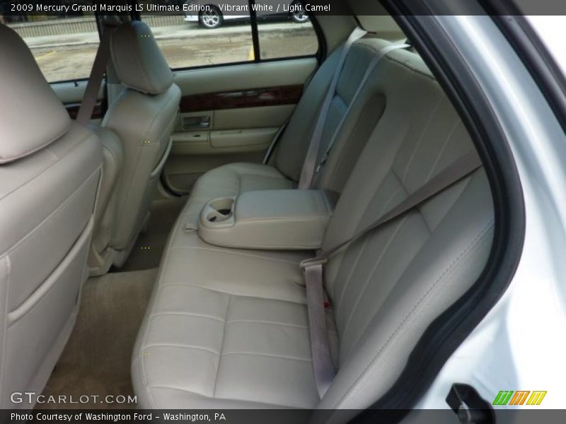 Vibrant White / Light Camel 2009 Mercury Grand Marquis LS Ultimate Edition