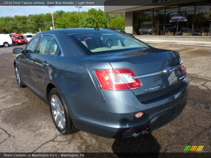 Steel Blue Metallic / Light Stone 2010 Ford Taurus Limited