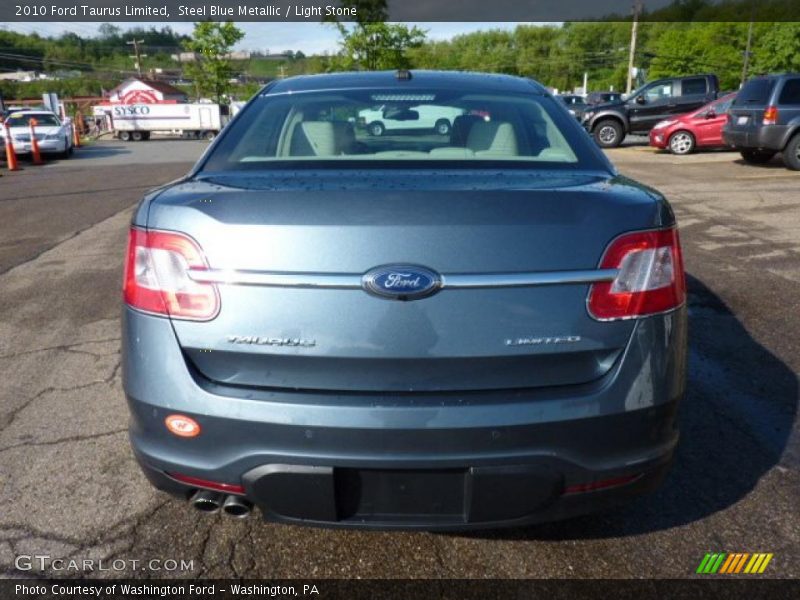 Steel Blue Metallic / Light Stone 2010 Ford Taurus Limited