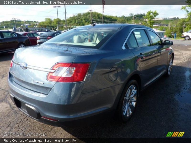 Steel Blue Metallic / Light Stone 2010 Ford Taurus Limited