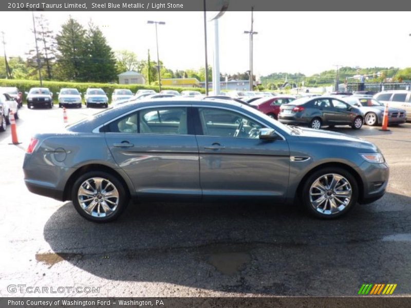 Steel Blue Metallic / Light Stone 2010 Ford Taurus Limited