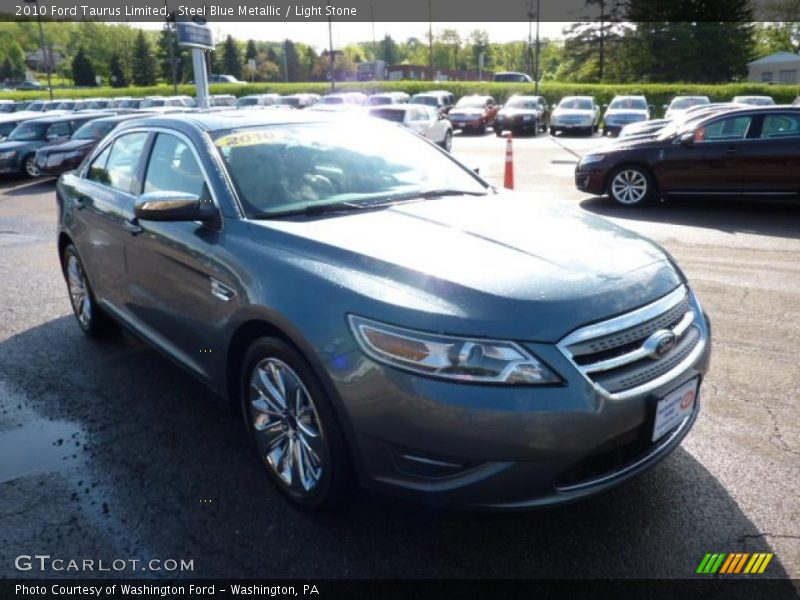 Steel Blue Metallic / Light Stone 2010 Ford Taurus Limited