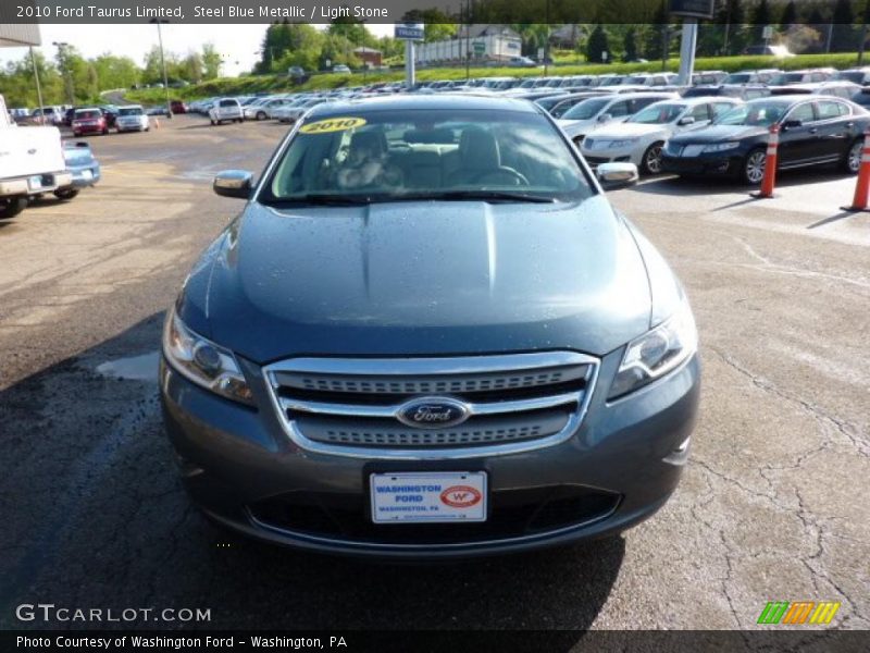 Steel Blue Metallic / Light Stone 2010 Ford Taurus Limited