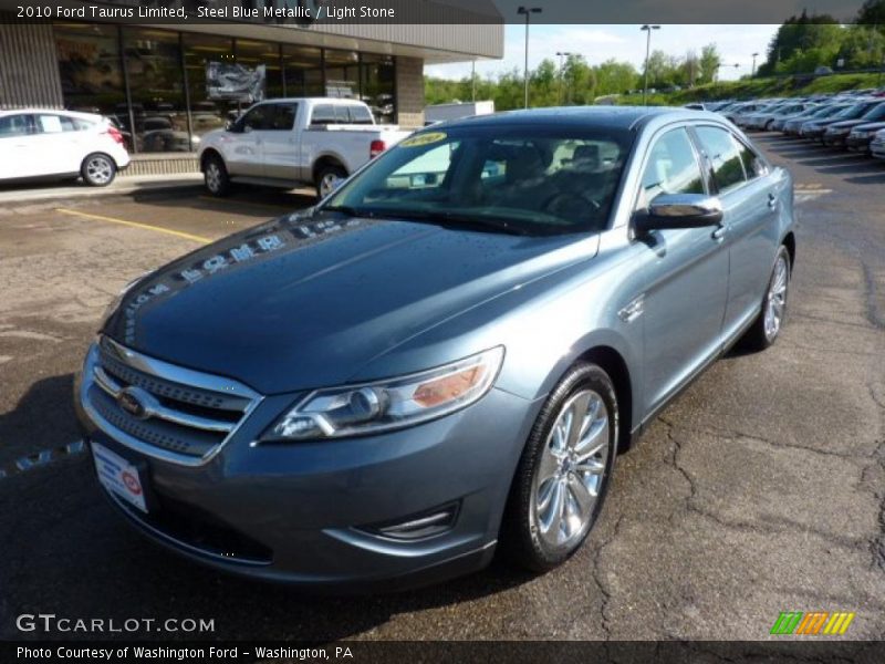 Steel Blue Metallic / Light Stone 2010 Ford Taurus Limited