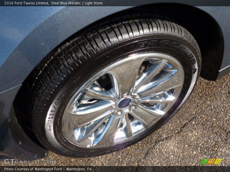 Steel Blue Metallic / Light Stone 2010 Ford Taurus Limited