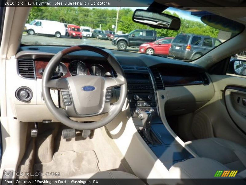 Steel Blue Metallic / Light Stone 2010 Ford Taurus Limited