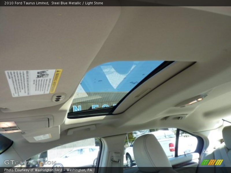 Steel Blue Metallic / Light Stone 2010 Ford Taurus Limited