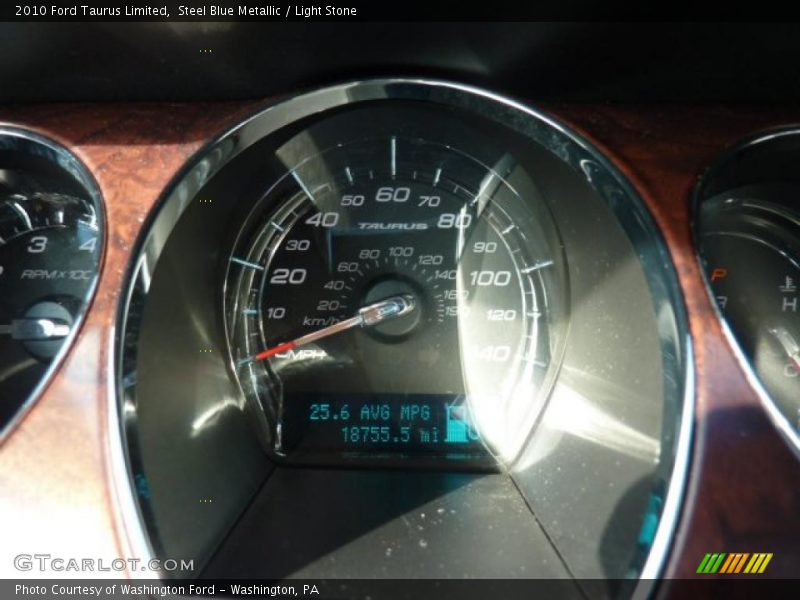 Steel Blue Metallic / Light Stone 2010 Ford Taurus Limited