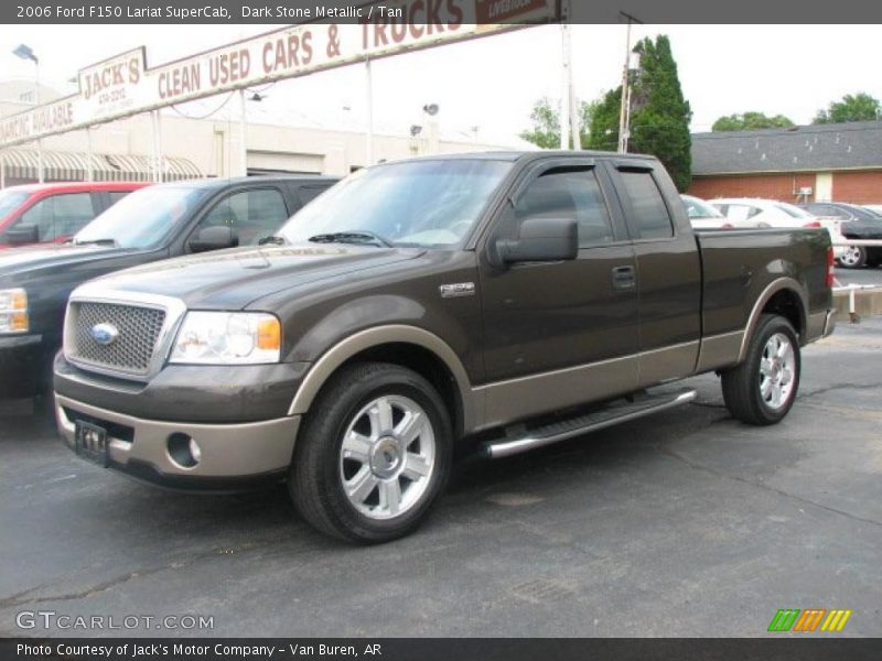 Dark Stone Metallic / Tan 2006 Ford F150 Lariat SuperCab