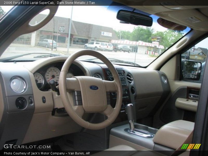 Dark Stone Metallic / Tan 2006 Ford F150 Lariat SuperCab