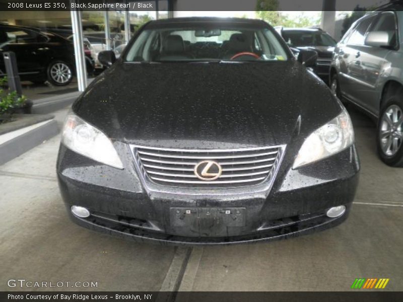 Black Sapphire Pearl / Black 2008 Lexus ES 350