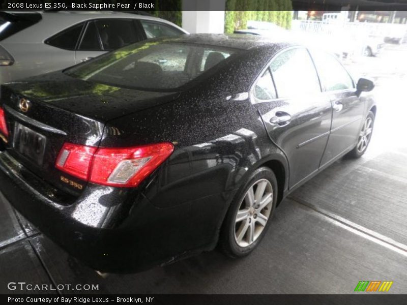 Black Sapphire Pearl / Black 2008 Lexus ES 350