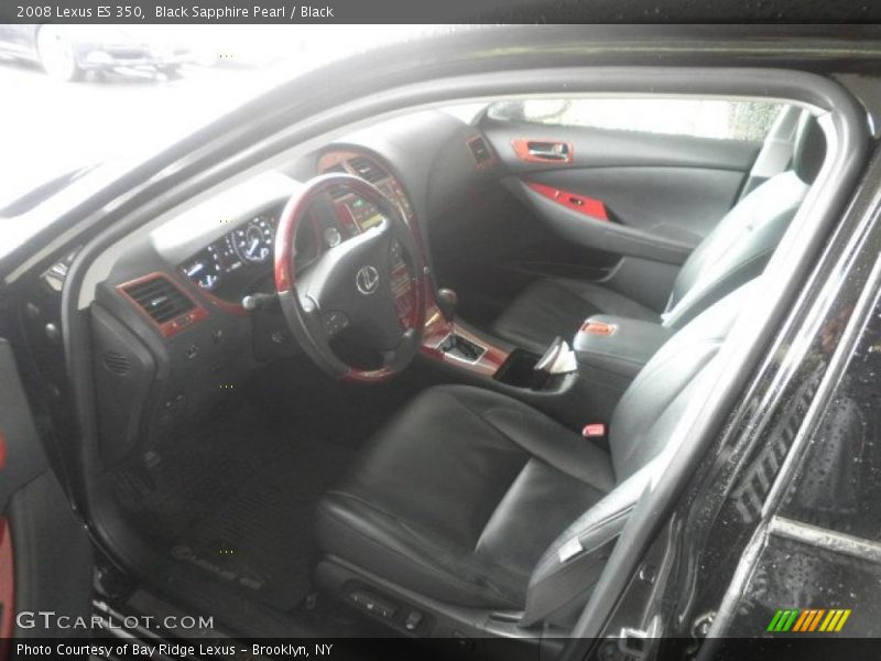 Black Sapphire Pearl / Black 2008 Lexus ES 350