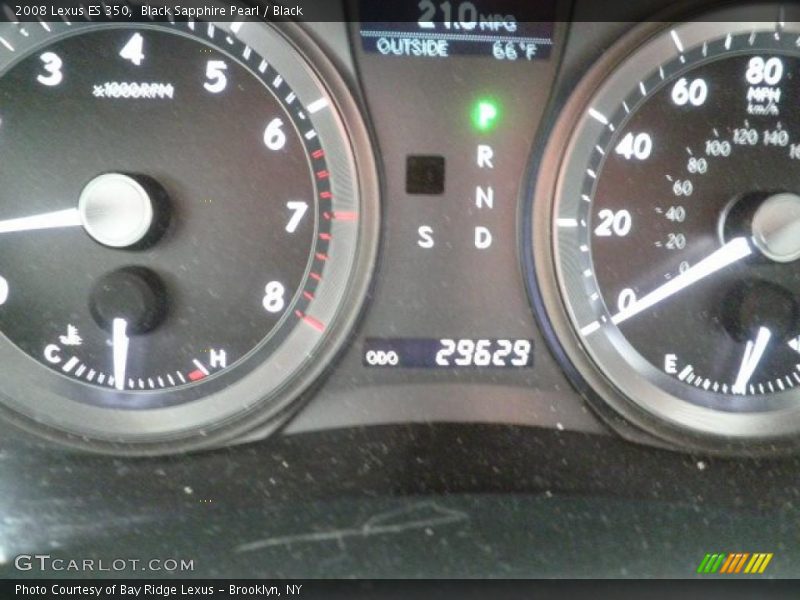 Black Sapphire Pearl / Black 2008 Lexus ES 350