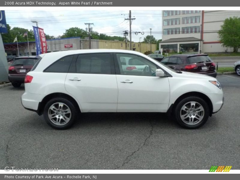 Aspen White Pearl / Parchment 2008 Acura MDX Technology