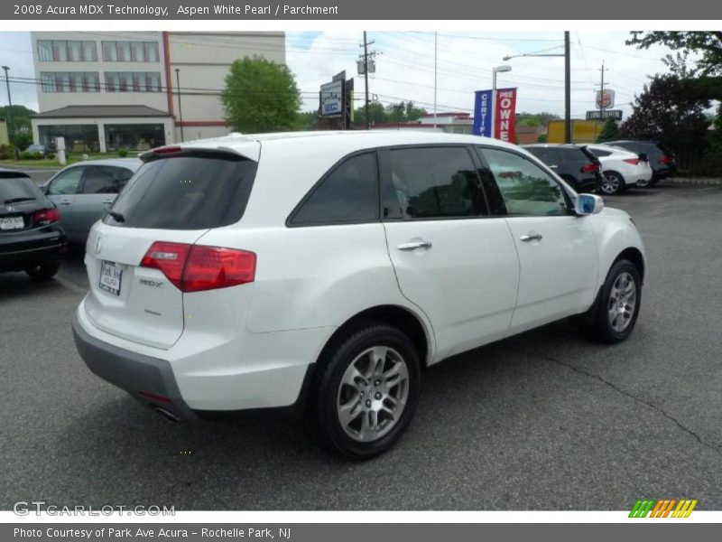 Aspen White Pearl / Parchment 2008 Acura MDX Technology