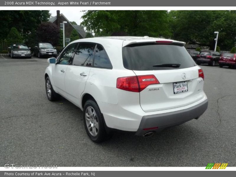 Aspen White Pearl / Parchment 2008 Acura MDX Technology