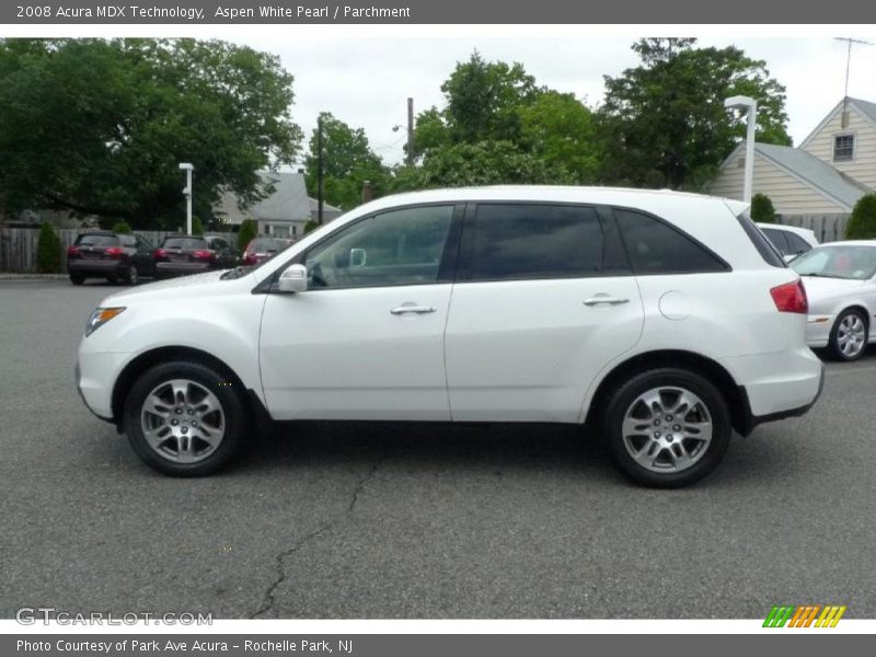 Aspen White Pearl / Parchment 2008 Acura MDX Technology