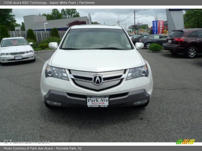 Aspen White Pearl / Parchment 2008 Acura MDX Technology