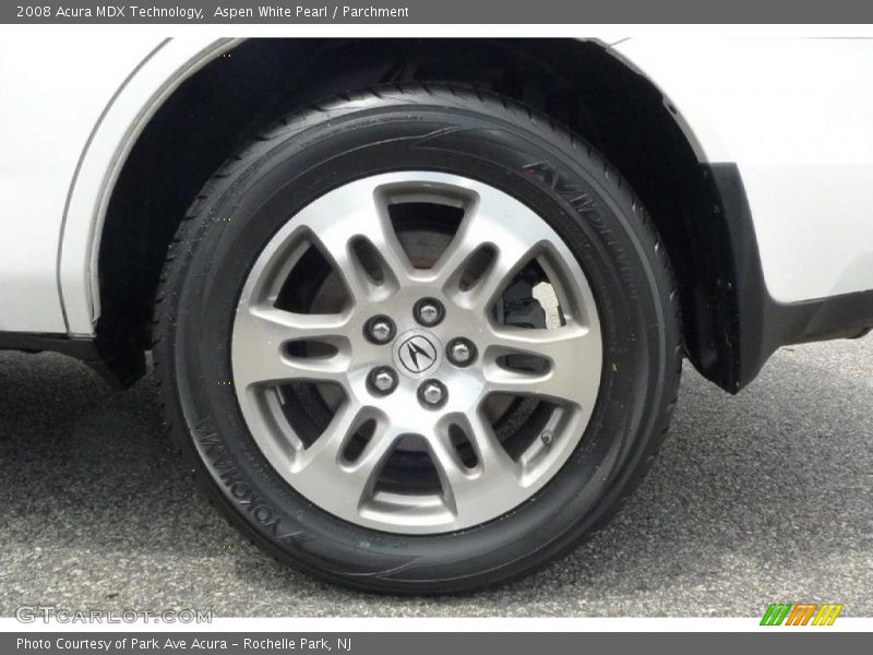 Aspen White Pearl / Parchment 2008 Acura MDX Technology