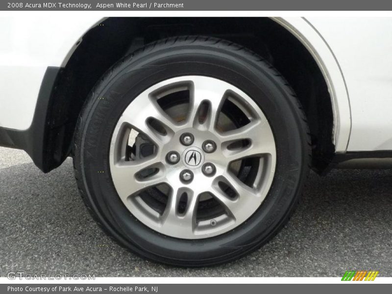 Aspen White Pearl / Parchment 2008 Acura MDX Technology