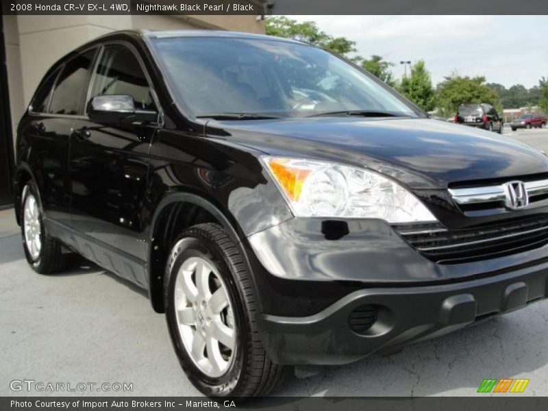 Nighthawk Black Pearl / Black 2008 Honda CR-V EX-L 4WD