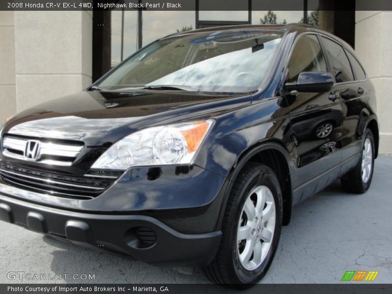 Nighthawk Black Pearl / Black 2008 Honda CR-V EX-L 4WD