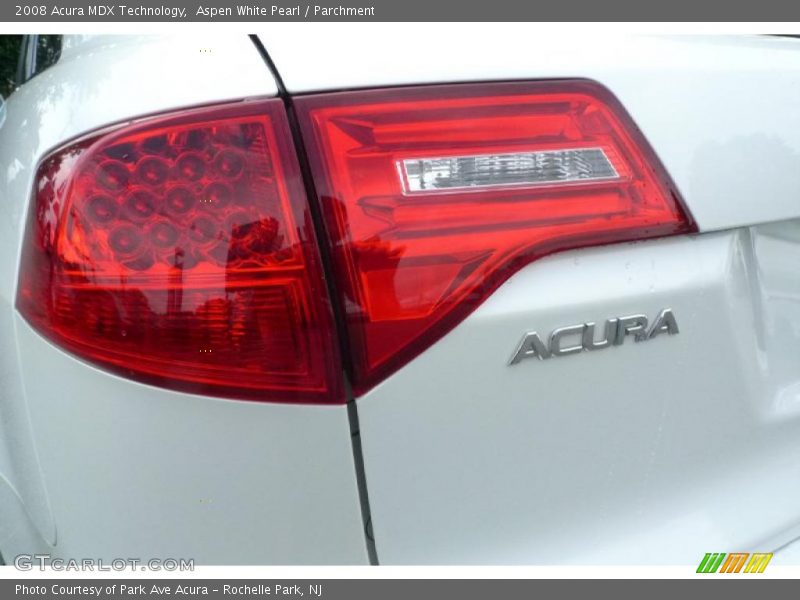 Aspen White Pearl / Parchment 2008 Acura MDX Technology